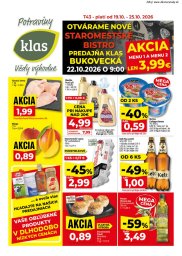 1. strana letáka Klas 19. 10. - 25. 10. 2026 